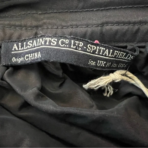 NWOT All Saints Brown Italian Wool Skirt with POCKETS! - Picture 3 of 10